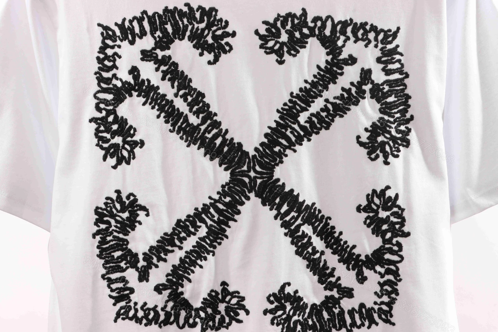 View 2 of Off-White Embroidered Arrow White T-Shirt