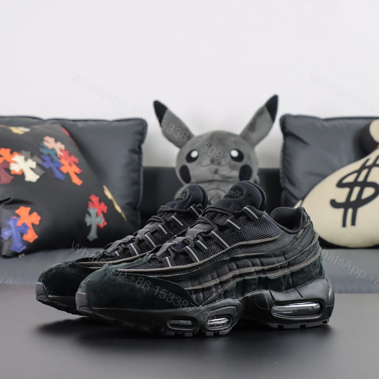 View 8 of Nike Air Max 95 Comme des Garcons Black Reps