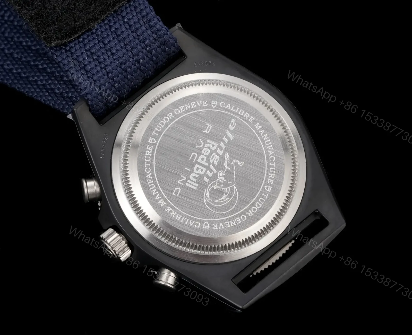 View 8 of Tudor Pelagos FXD Chronograph Blue Dial Navy Fabric Strap Ultimate 43MM M25807KN-0001