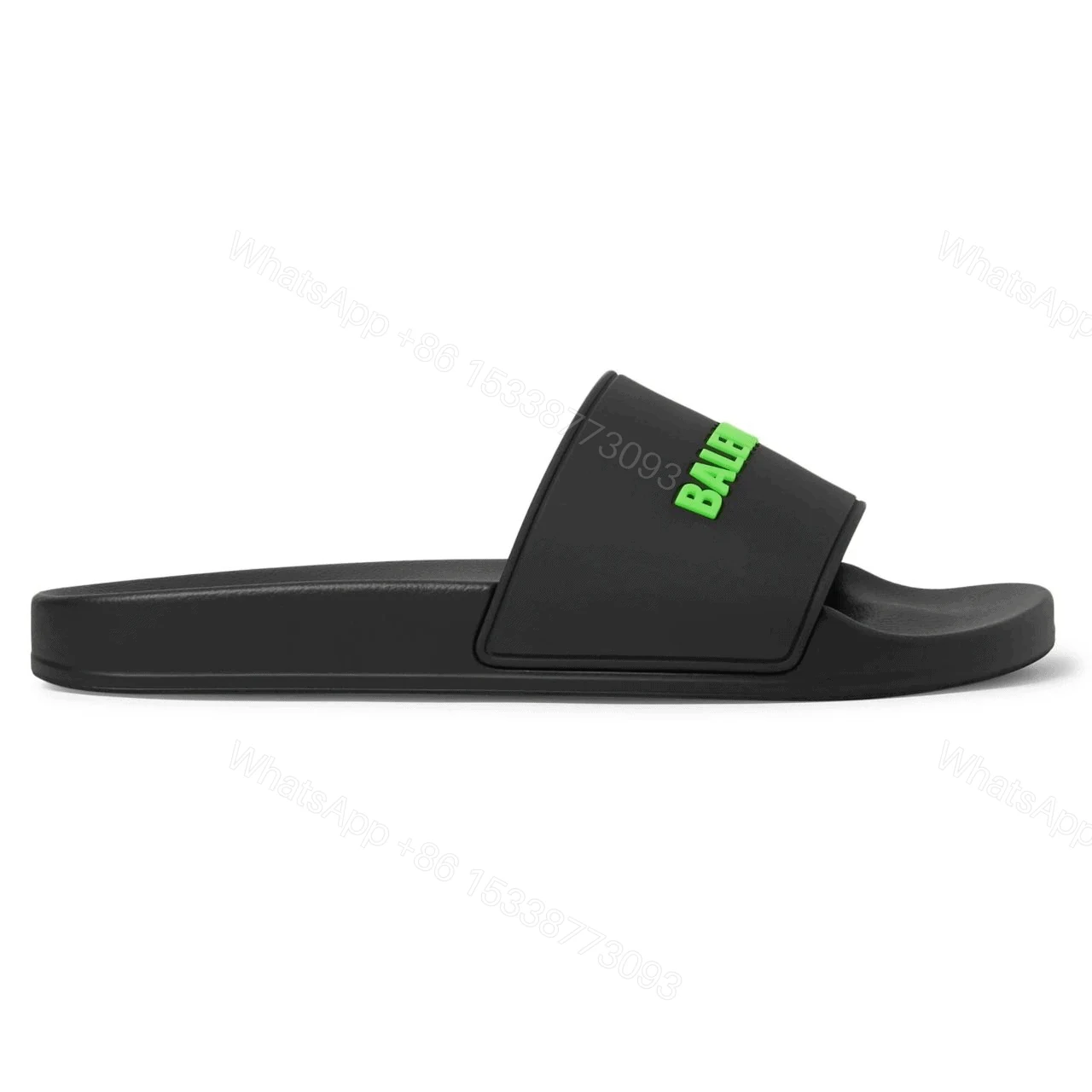 BALENCIAGA RUBBER LOGO POOL SLIDE SANDALS – BBS3 — view 1
