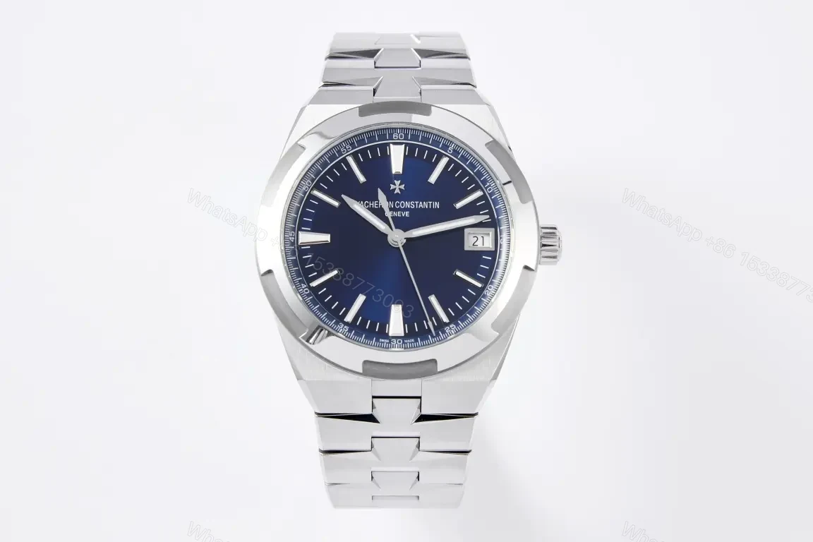 Vacheron Constantin Overseas 4500V Series Stainless Steel Watch – Blue Dial, 41mm, Automatic Movement with Date Display, Stainless Steel Bracelet or Rubber Strap Option — view 1