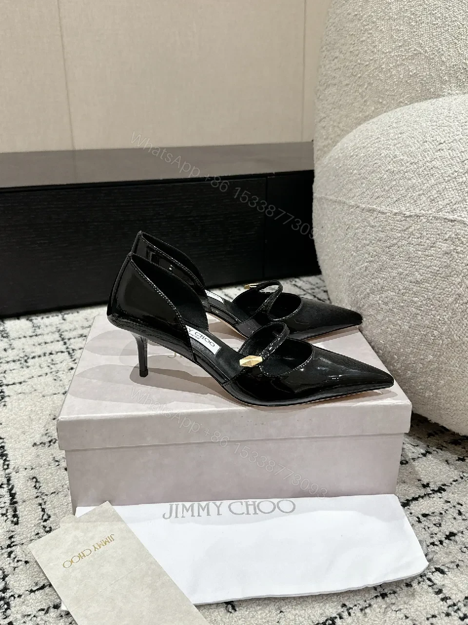 View 8 of Chic Patent Slingback Heel of Fancy Pointed Toe