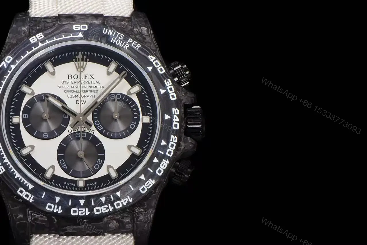 Replica DiW Rolex Cosmograph Daytona Cream Edition Carbon — view 1