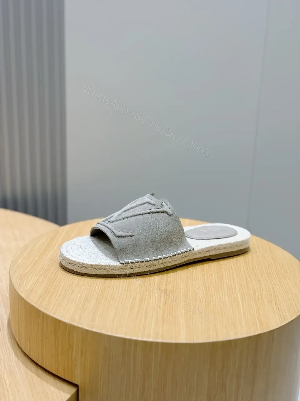 View 2 of Soft-Stride Luxury Sandals: Subtle LV-Inspired Comfort Sandals