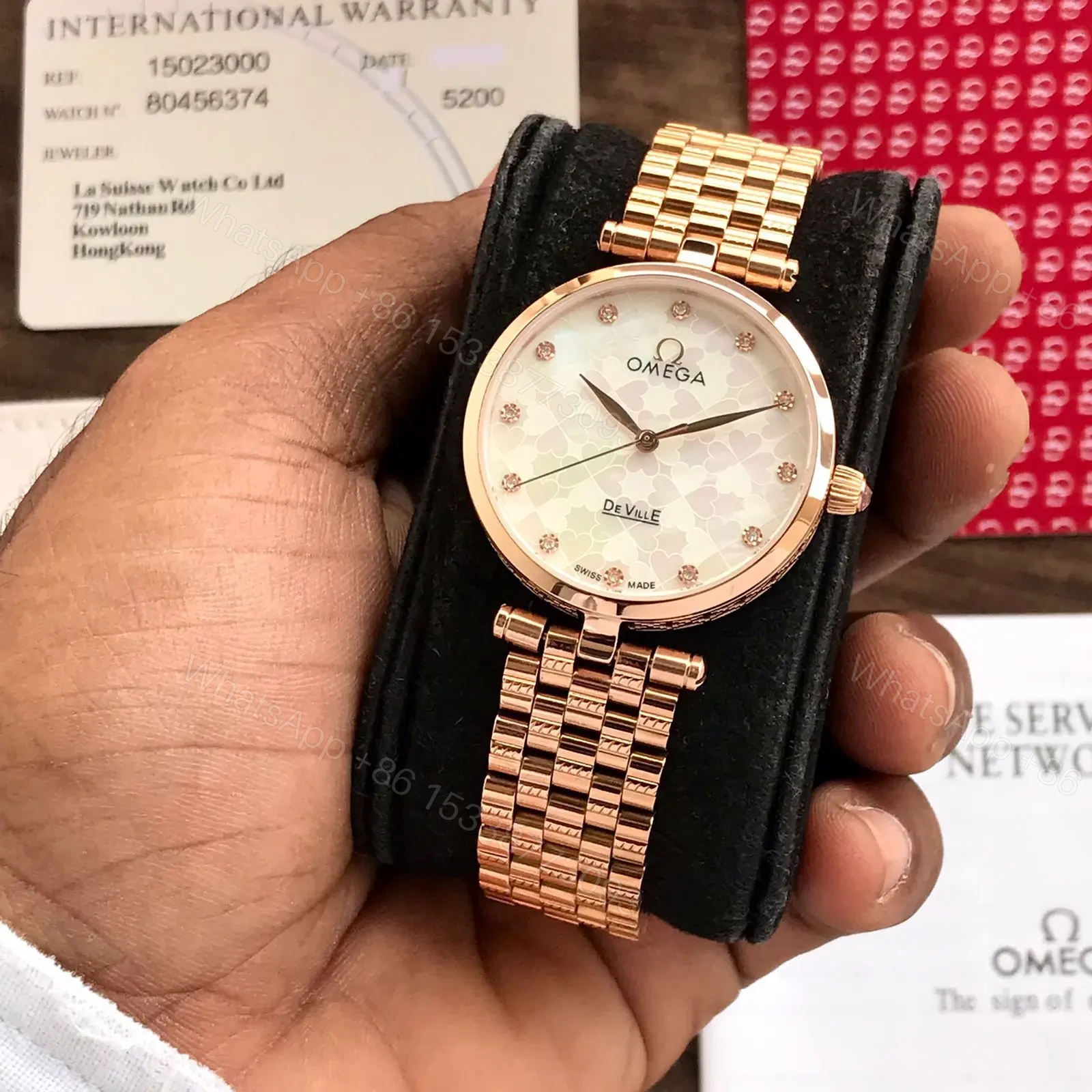 View 2 of # Omega # For Her # 7AA Premium Series # Model – Women’s Rose Gold Collection # Dial Size – 32mm