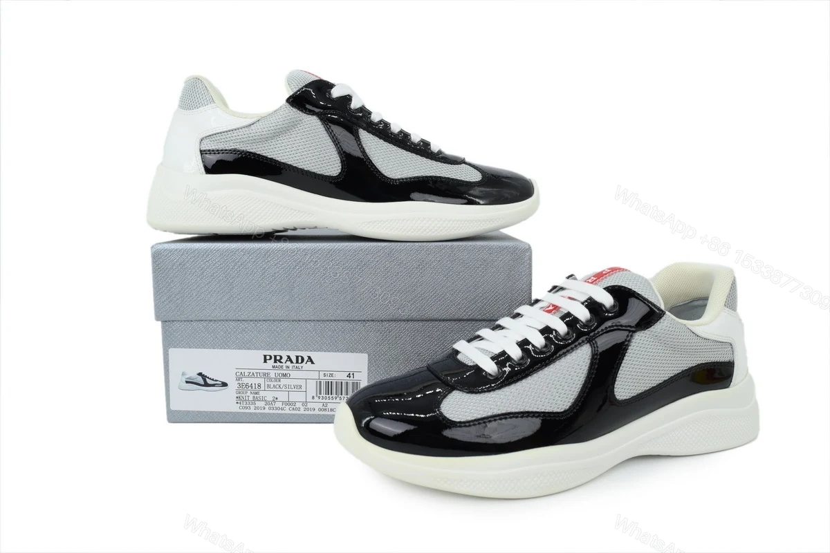 View 6 of Prada Sneakers Black Gray
