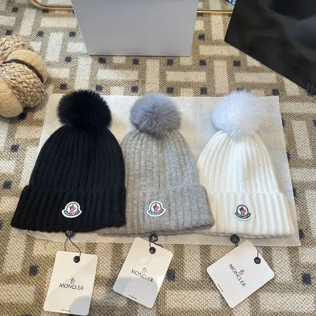 View 8 of Cozy Ivory Knit Beanie with Pom-Pom, Premium Luxe Style