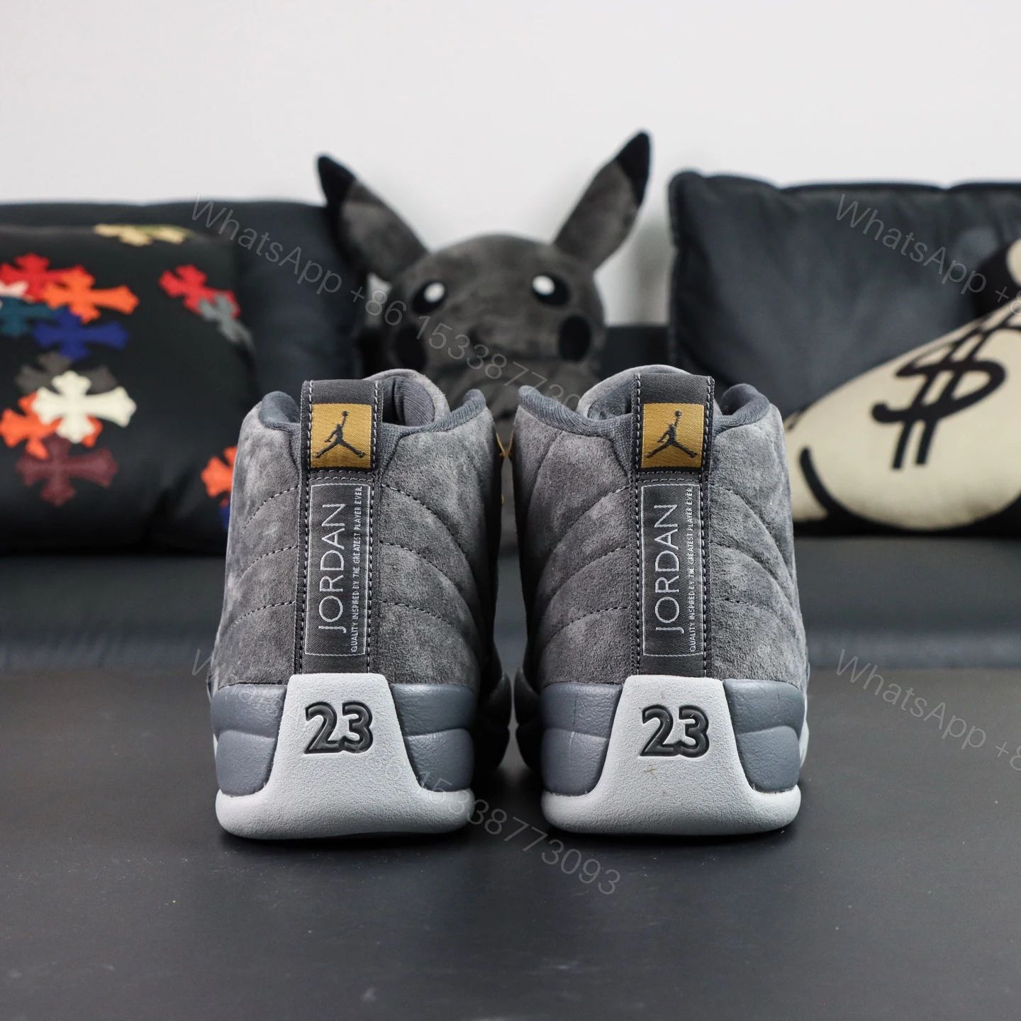 View 7 of Air Jordan 12 “Dark Grey” Reps