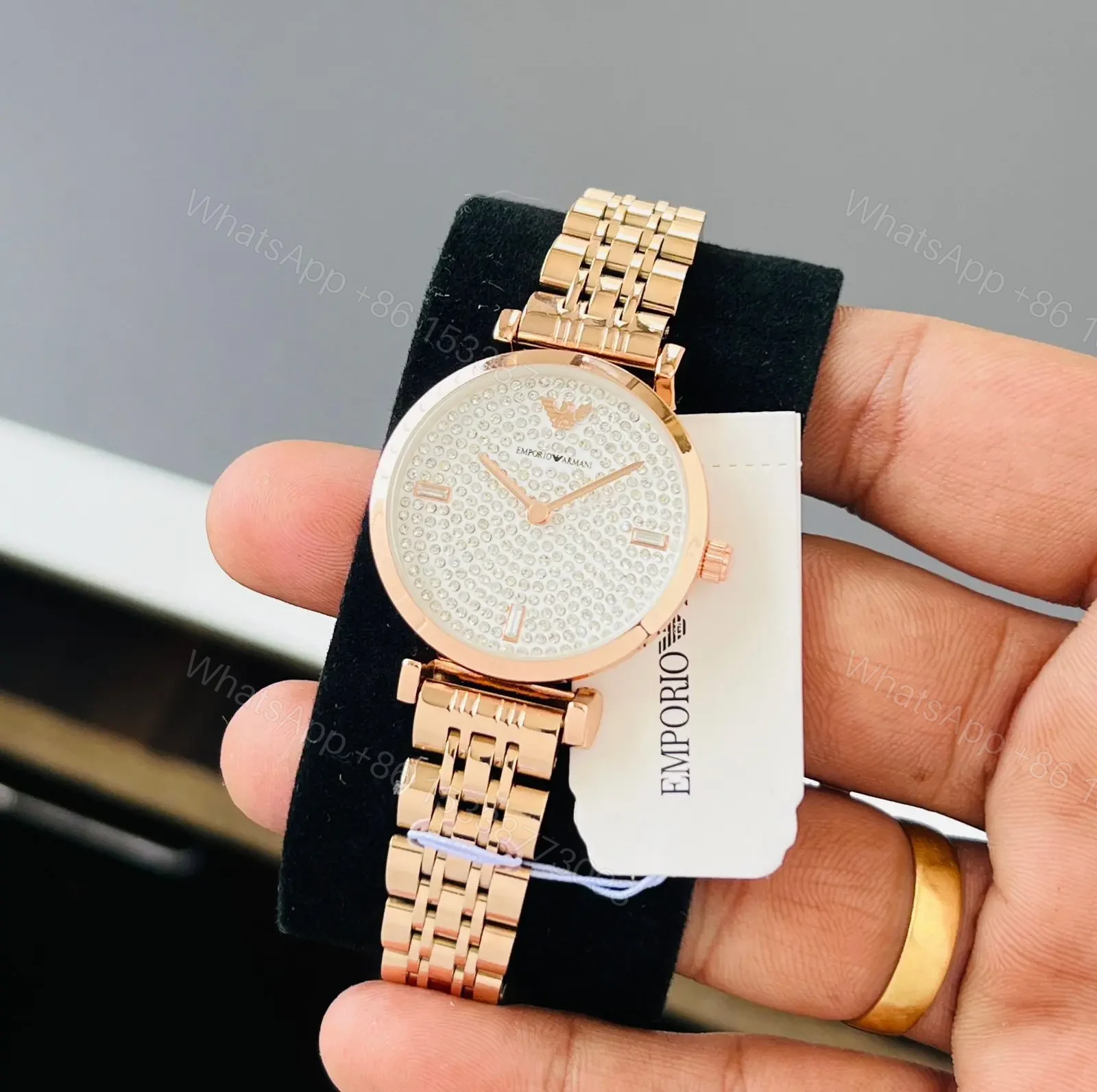 Emporio Armani Golden Ladies Watch — view 1