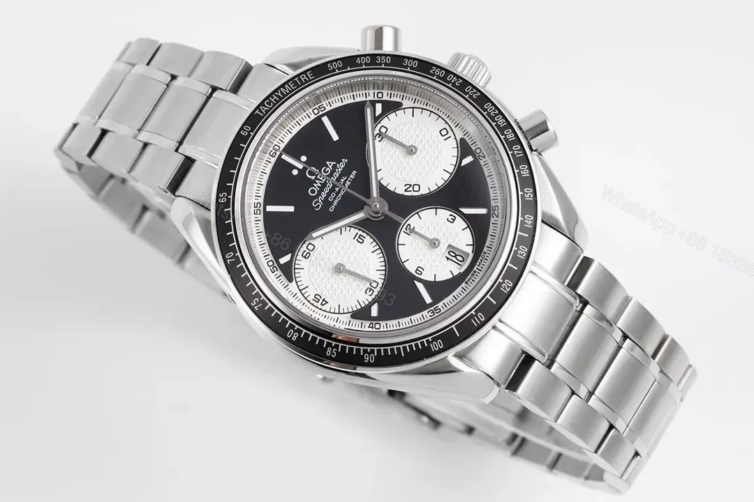 View 2 of Omega Speedmaster 326.32.40.50.06.001 Black and White Chronograph Stainless Steel Watch