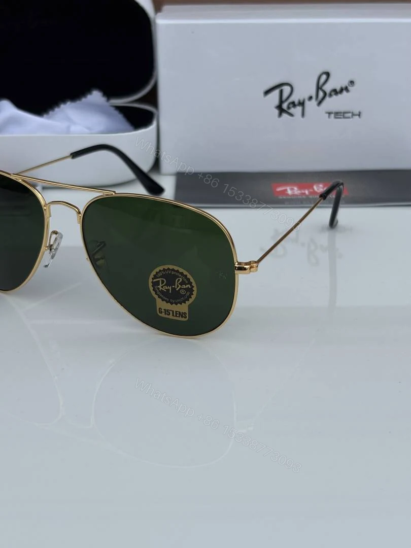 View 4 of First Copy Rayban 3026 Golden Green Glass Quality