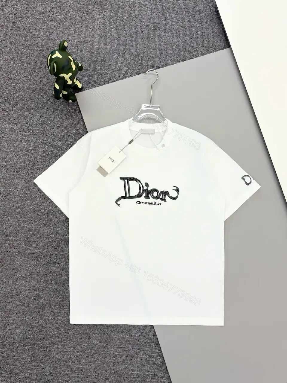 View 8 of White Cotton Tee, Minimalist Luxe, Icon Logo, Everyday Signature Tee