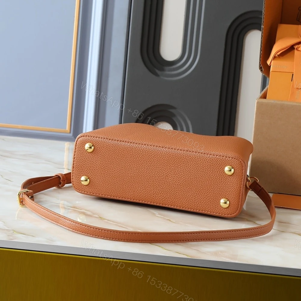 View 4 of Louis Vuitton Capucines BB Tan Brown 27Cm M25089