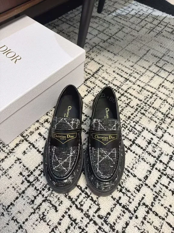 Textured Luxe Loafers - Dior Detailing - All-Day Comfort Shoes — view 1