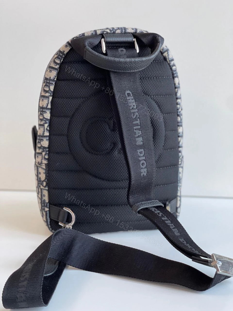 View 4 of DIOR MEN Oblique Mini Rider Backpack