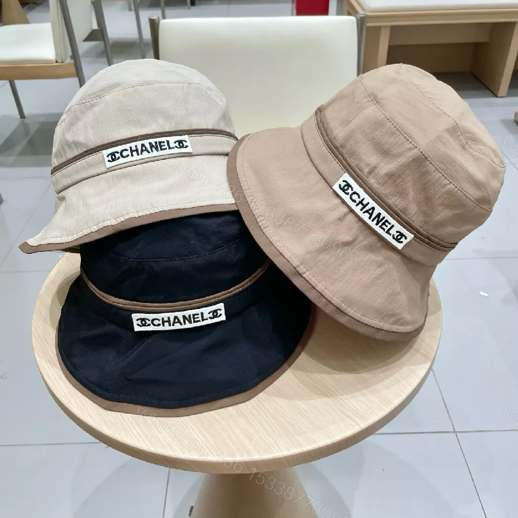 View 6 of Beige Lightweight Bucket Hat with Subtle Logo Patch, Classic Style