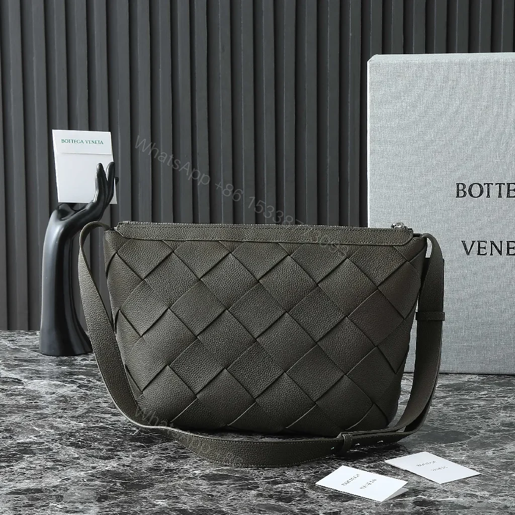 View 5 of Intrecciato-Texture Crossbody: All-Day Versatility Bag