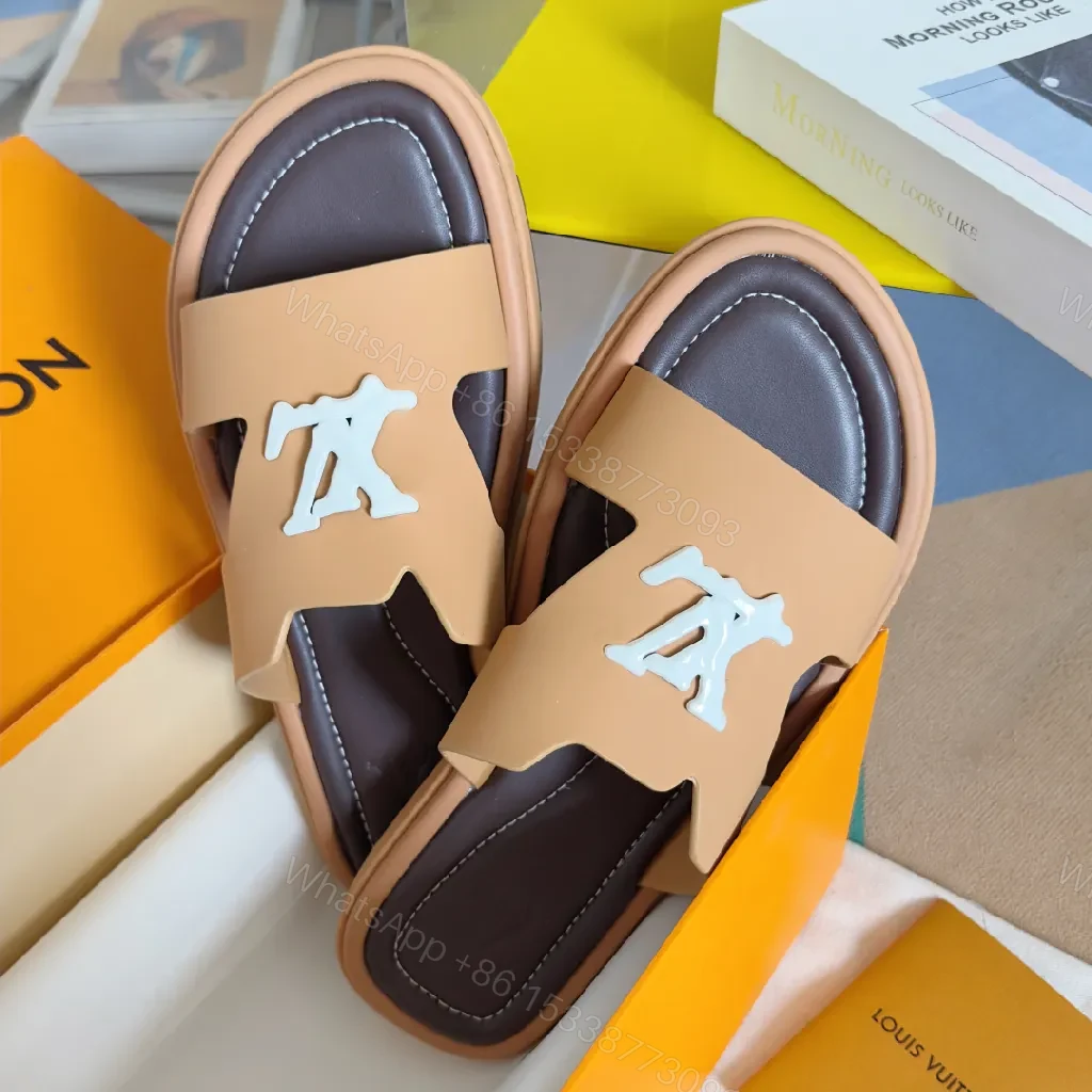 View 3 of Luxor Wave Sandal: Minimalist Comfort with LV Accent