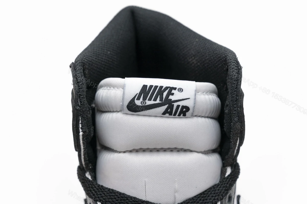 View 5 of Air Jordan 1 Retro High Black White (2014) 555088-010