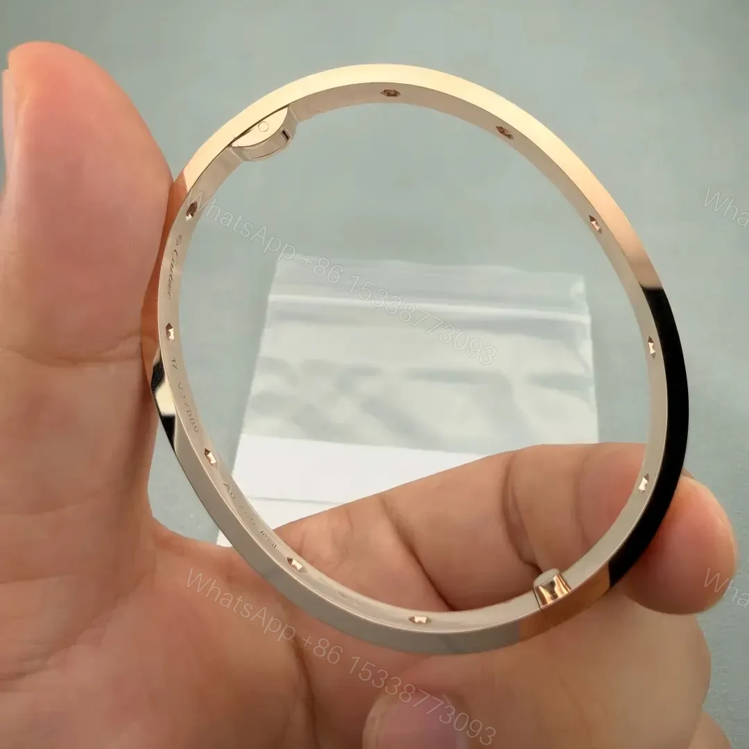 View 9 of New Cartier Love Bracelet with Pink Blue Sapphire Green Tsavorite Diamonds