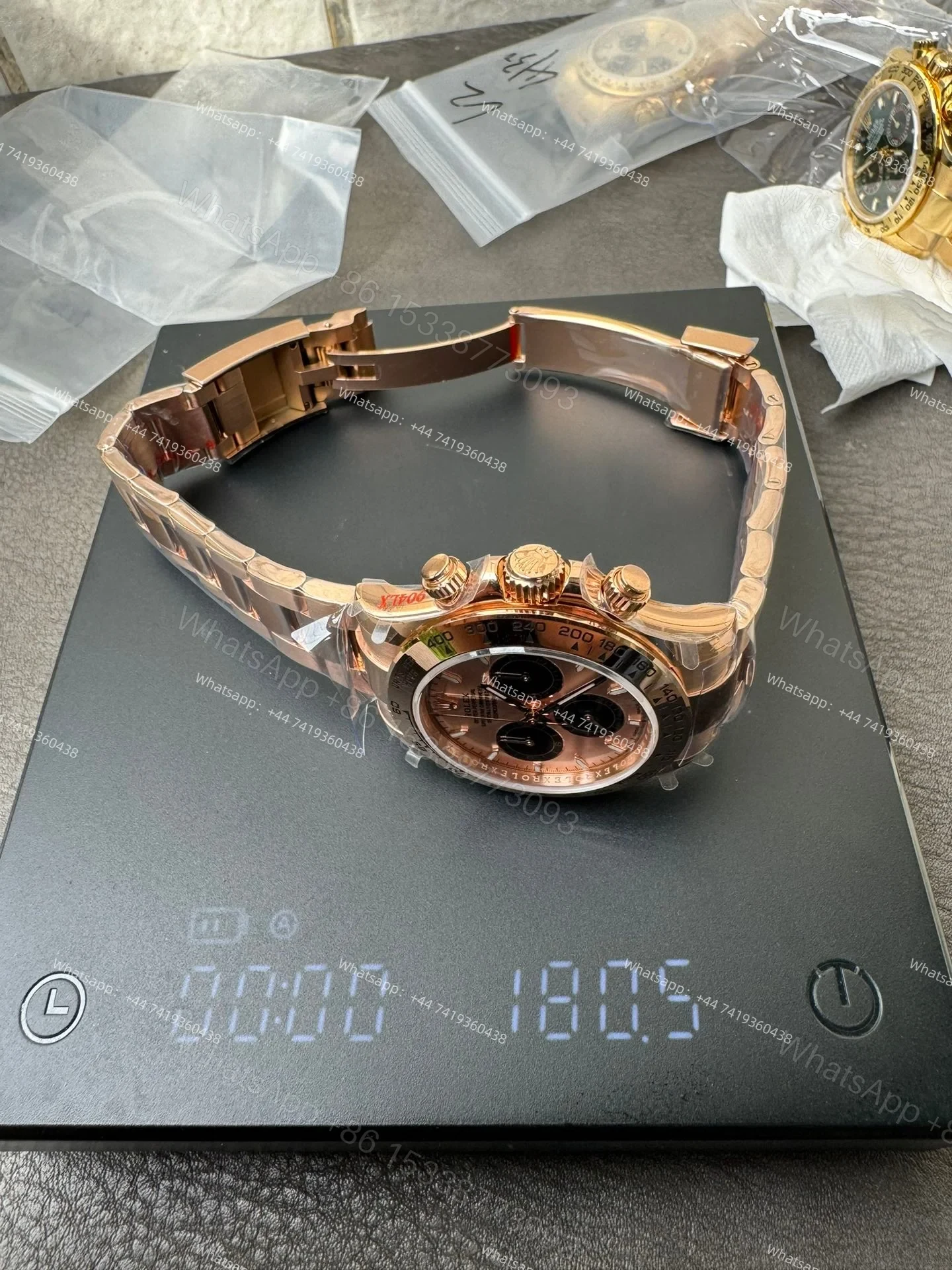 View 14 of Rolex Super Clone Daytona M126505-0003 Rose Gold Dial 4131 Movement