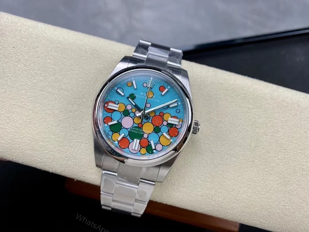 View 4 of Superclone Rolex Oyster Perpetual Turquoise Dial 124300 41 mm