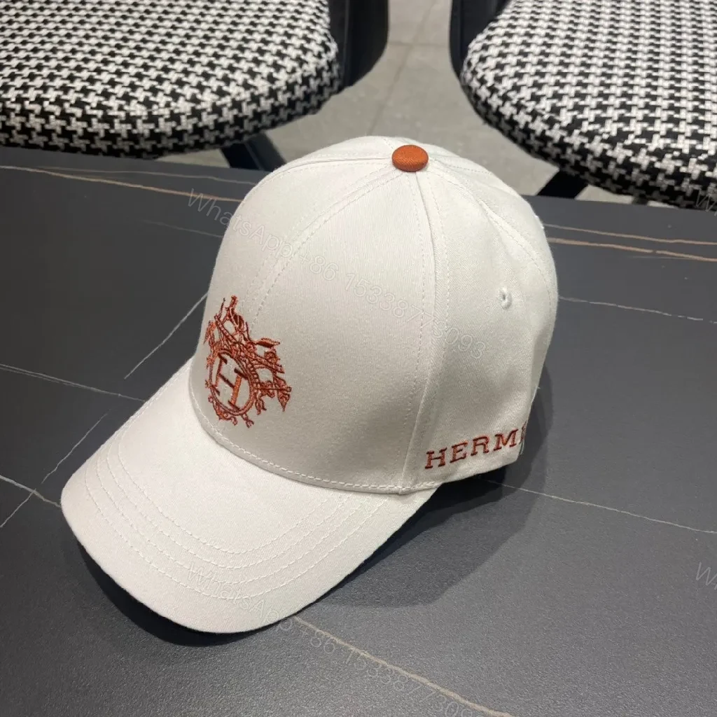 White Cap with Red Crest – Structured Everyday Luxury Cap — view 1