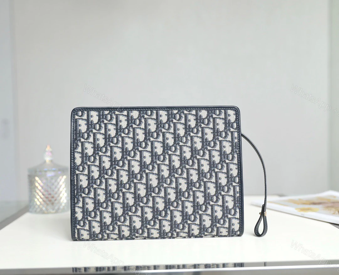 View 2 of Clutch Dior 30 Montaigne Pouch Canvas Siêu Cấp 26cm