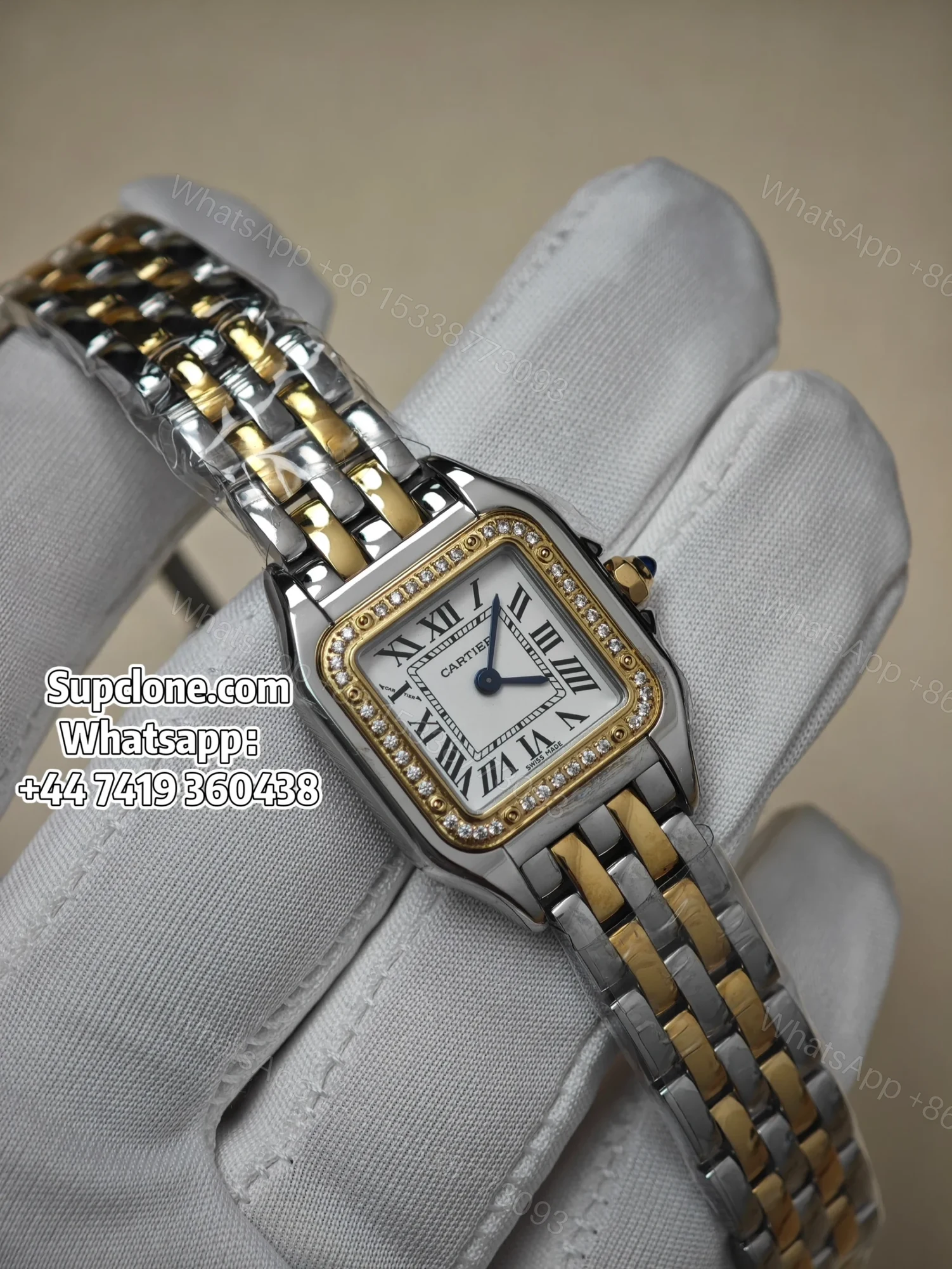 Cartier Super Clone Watches 1:1 Panthere W3PN0007 Two Tone Diamond — view 1