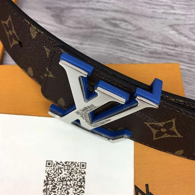 View 9 of LOUIS VUITTON X NBA 3 STEPS 40MM REVERSIBLE MONOGRAM CANVAS BELT – B113