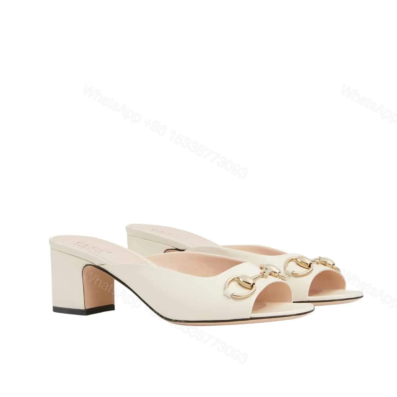 GUCCI WOMEN HORSEBIT SLIDE IVORY 816607 C9D00 9540 — view 1