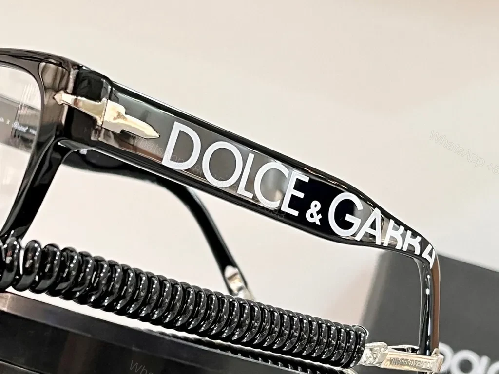 View 4 of Dolce & Gabbana Zebra-Templed Black Acetate Sunglasses
