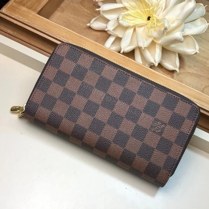 View 3 of Louis Vuitton Clemence Wallet Damier Ebene Canvas