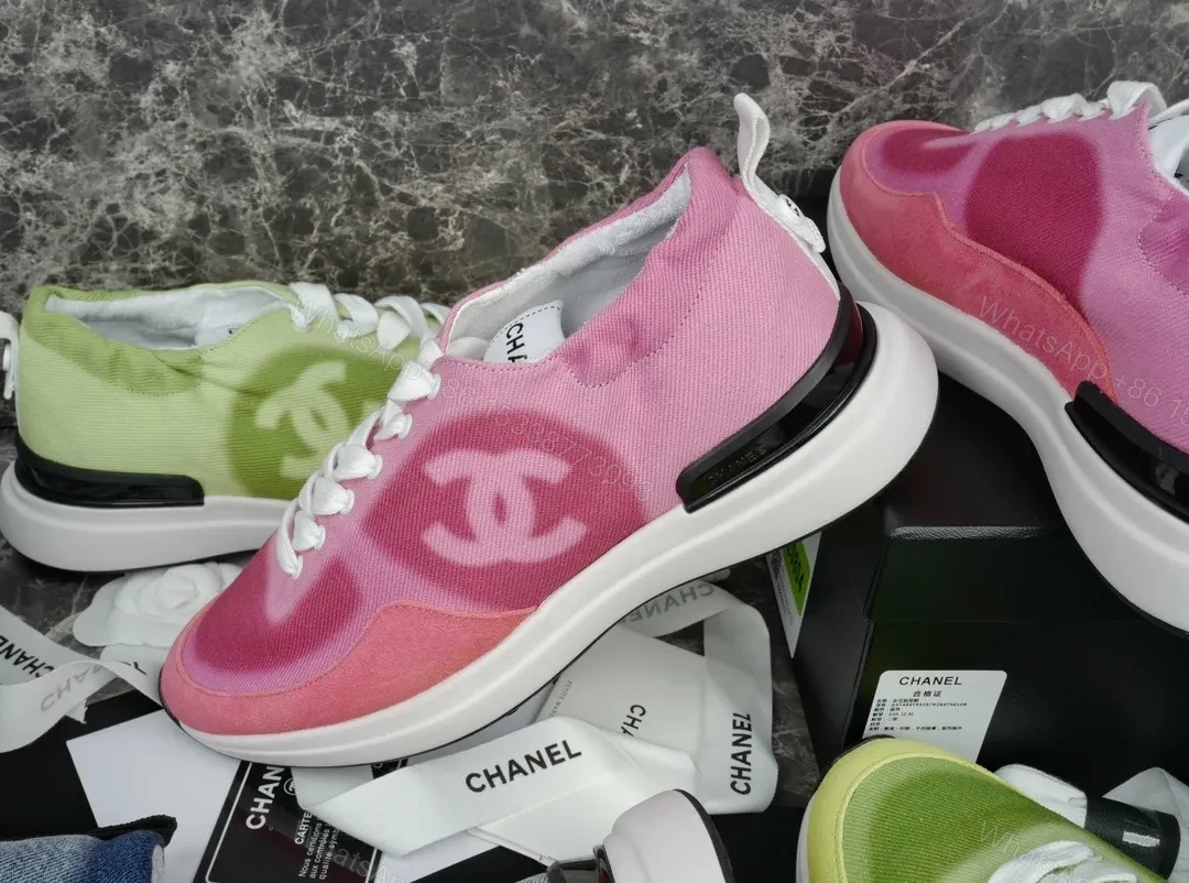 View 7 of Pink Gradient Knit Sneaker: Lux Comfort, Signature Accents
