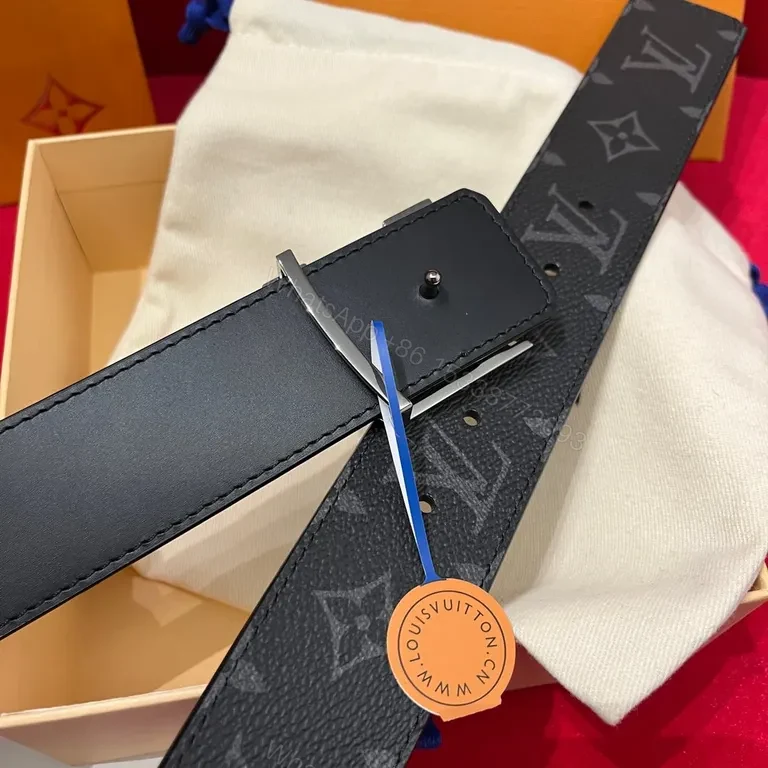 View 7 of Refined Monogram Belt: LV Craftsmanship, Everyday Luxe, Black Leather