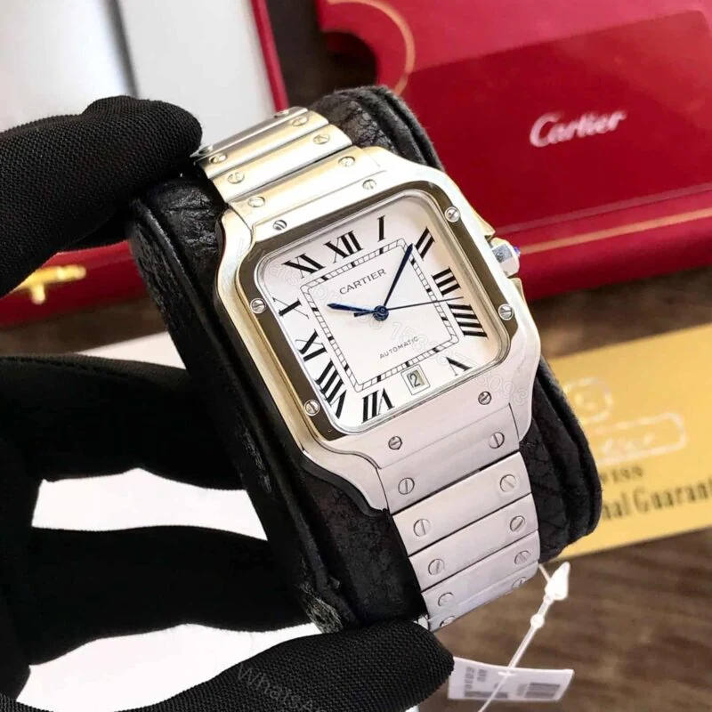 View 3 of Cartier Santos 43MM Silver Dial Automatic