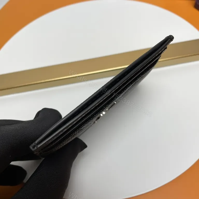 View 2 of Compact Leather Cardholder with YSL Hardware