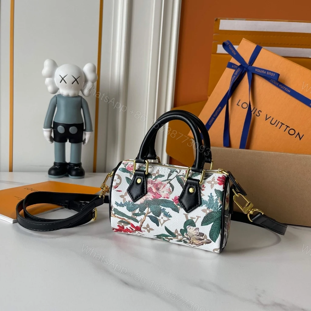 View 4 of Louis Vuitton Nano Speedy Monogram Canvas Dune 16Cm M29149