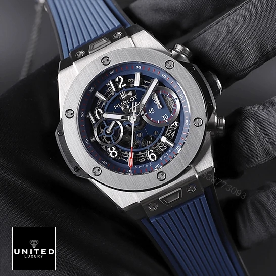 View 7 of Hublot Transparent Blue Replica