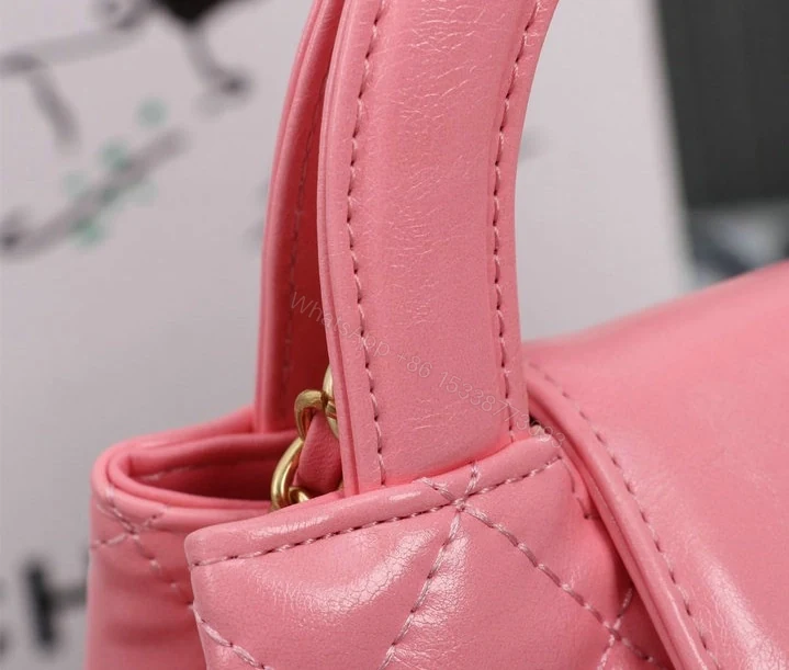 View 3 of Chanel Mini Kelly Shopping Tote Bag PL8XG37 – Pink