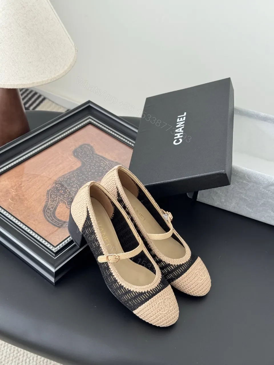 View 4 of Two-Tone Knit Mary Jane Heels: Sleek, All-Day Comfort