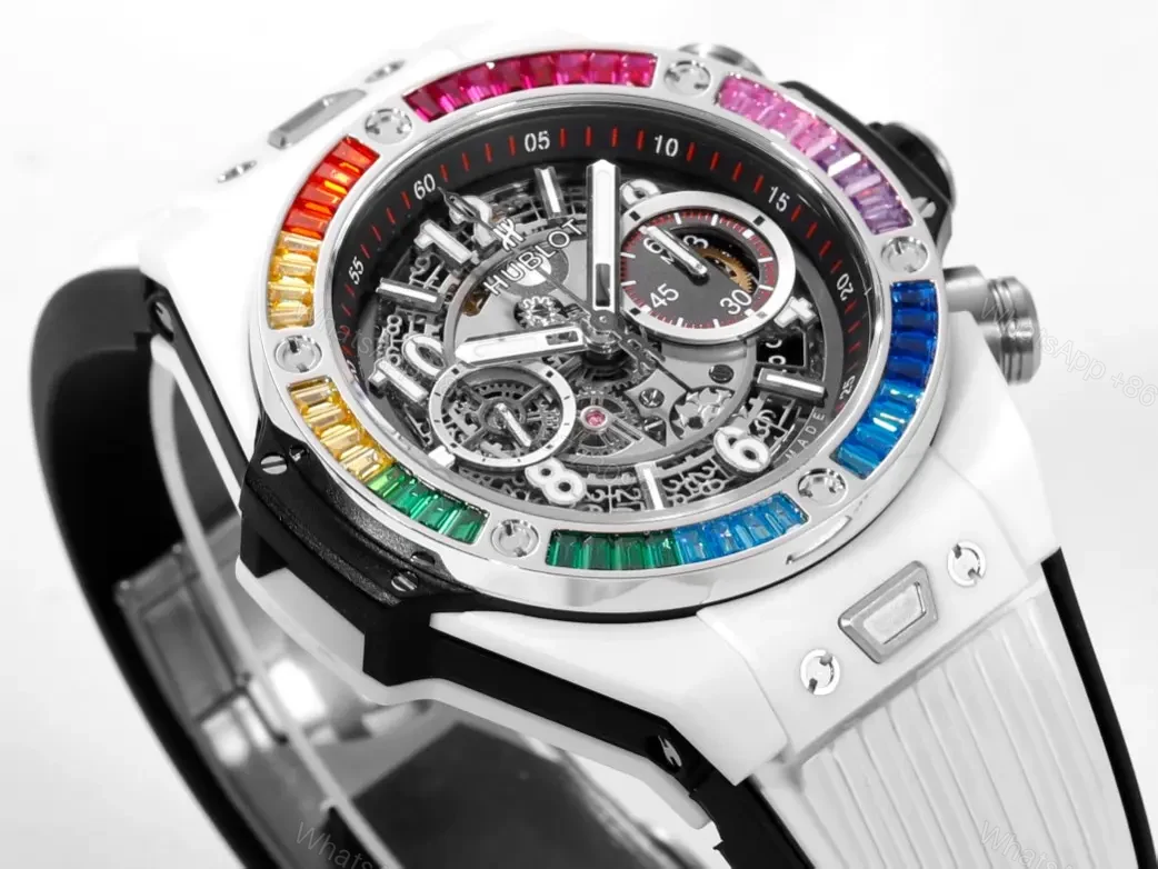 View 3 of ZF Factory Hublot Big Bang Unico Rainbow Ceramic Watch