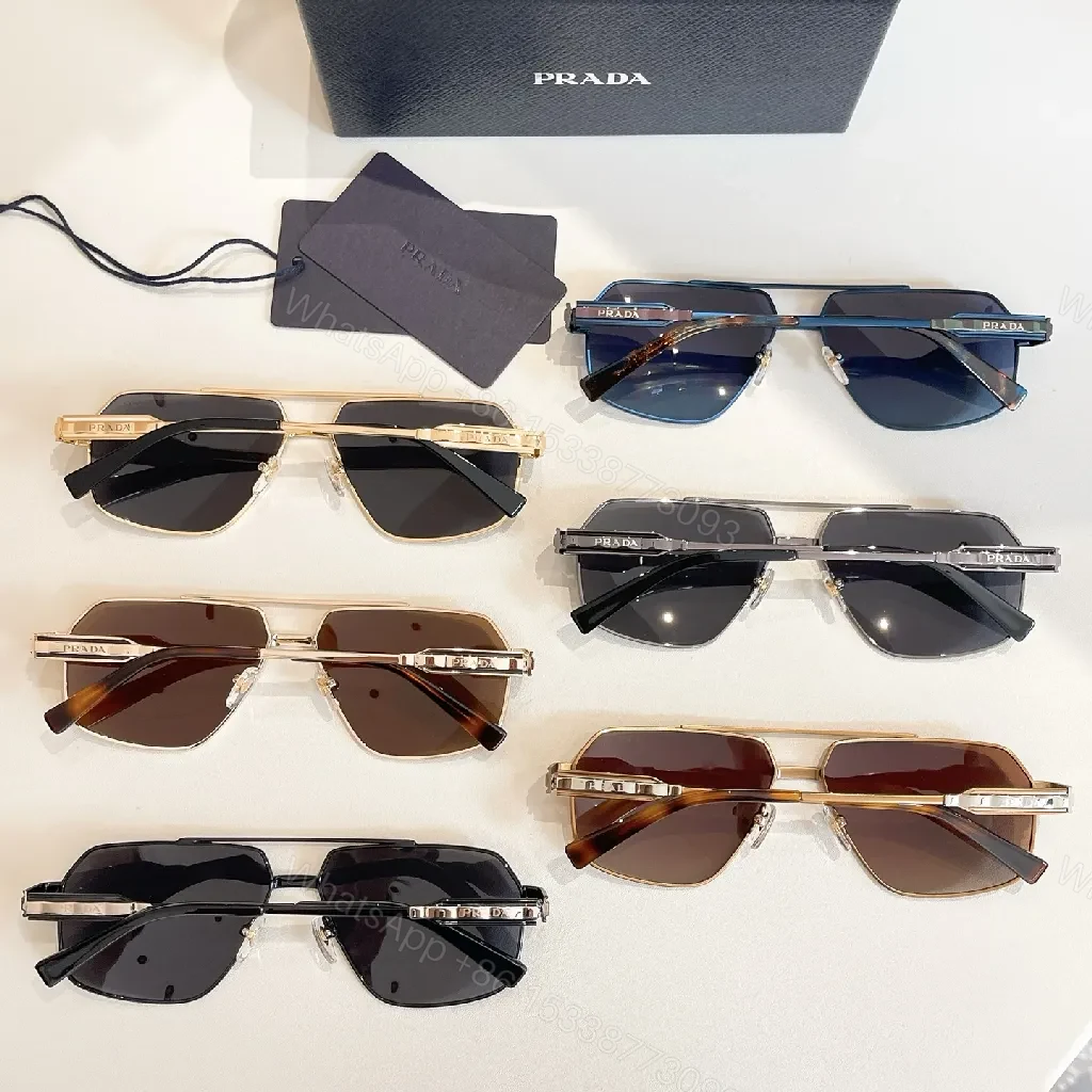 View 7 of Warm Brown Gradient Metal Sunglasses, Minimalist Luxe, UV400