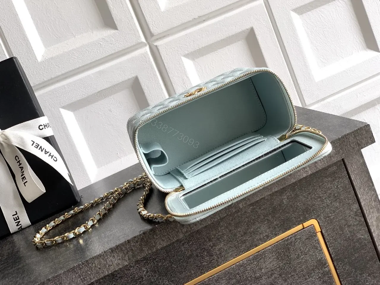 View 10 of Pastel Quilted Pearl Mini Bag: Luxe Everyday Carry