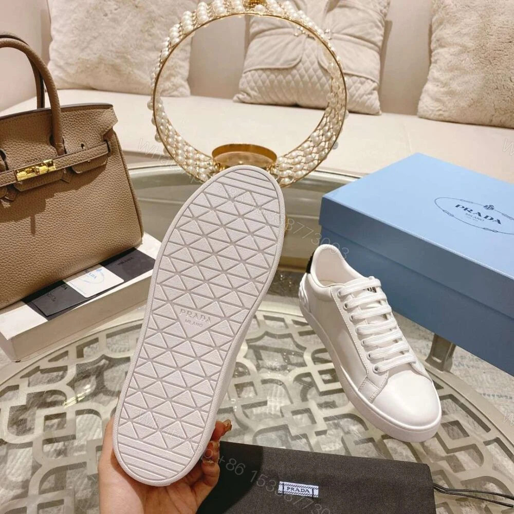 View 7 of Prada Fyre Low Heel Sneaker White For Women