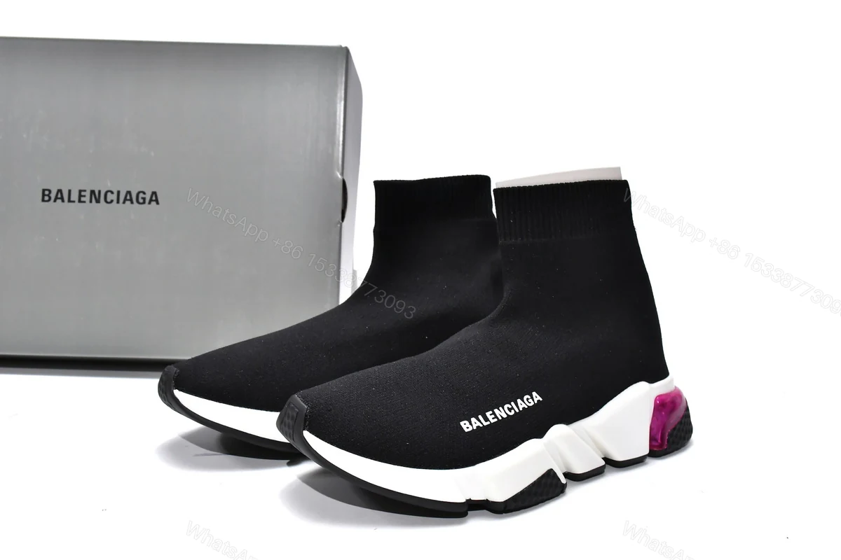 Balenciaga Speed Trainer Black Purple — view 2