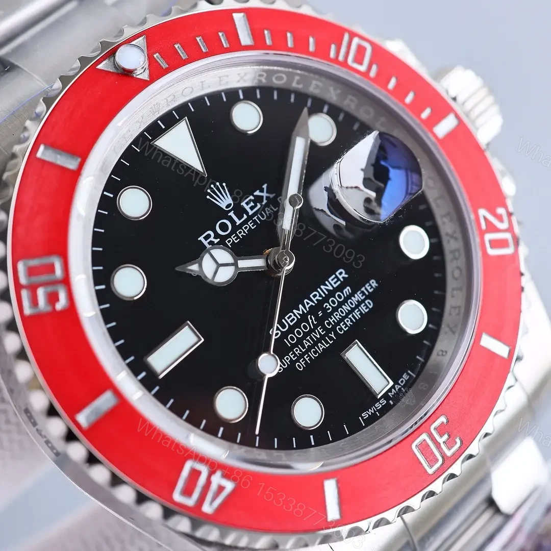 View 4 of Elite red bezel submariner replica 40MM B33 Edition RG-SUB-B33-RED-BEZEL