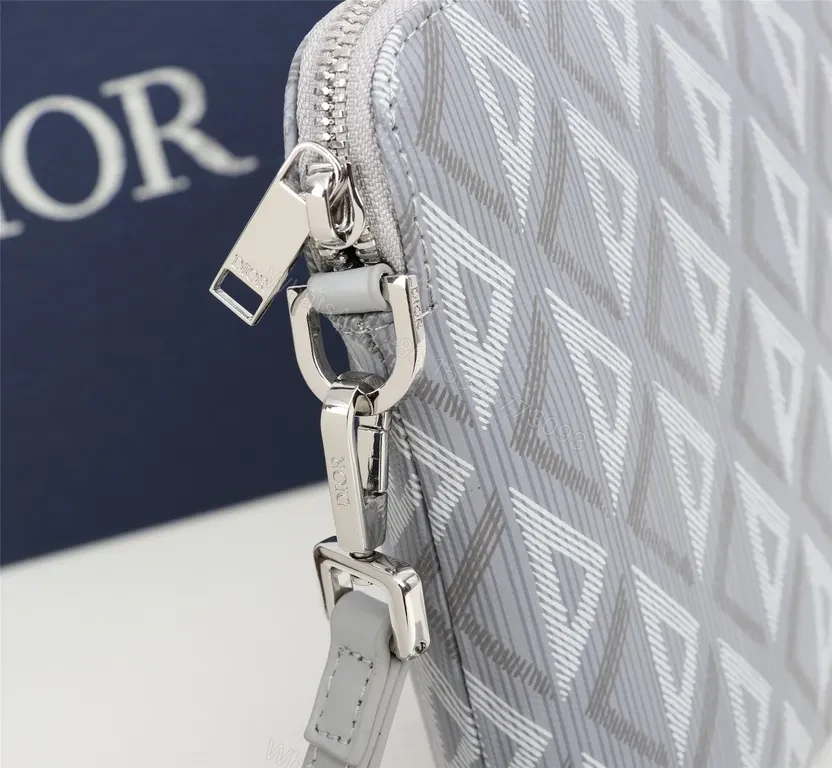 View 2 of Grey Dior Oblique Clutch â€“ Luxe Crossbody/Clutch Bag