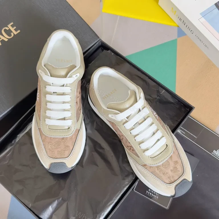 View 9 of Versace-Inspired Luxury Sneakers: Embellished Comfort
