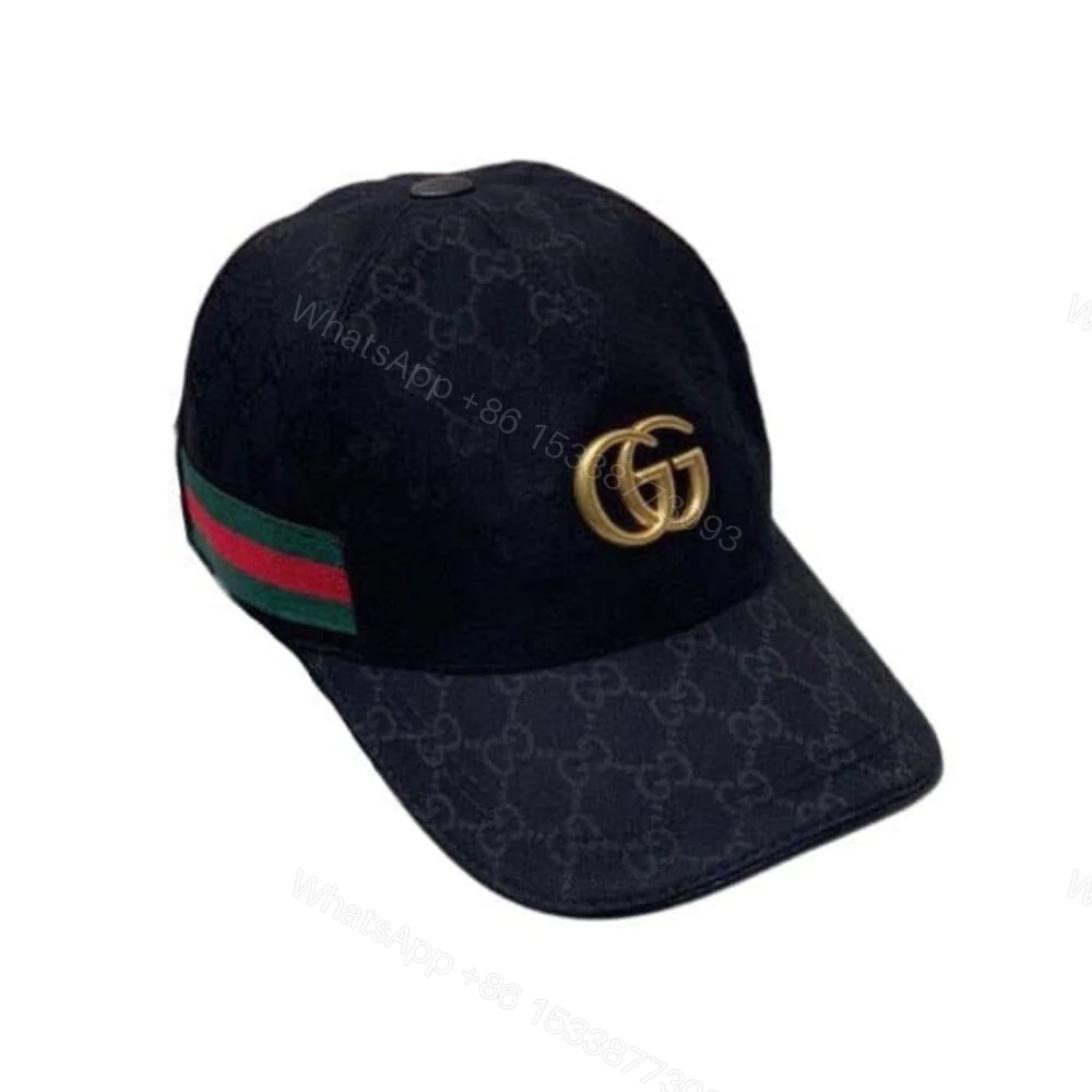 Gucci GG Canvas With Web Baseball Cap Black — view 1